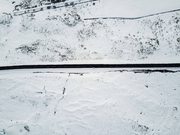 istock winding road in iceland aerial view 1190424697