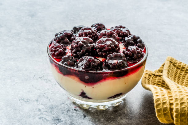 istock Kefir Parfait with Blackberry and Yogurt / Yoghurt. 1190424753