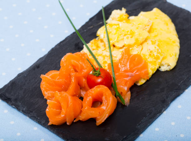 istock Omelet with smoked salmon 1190425109
