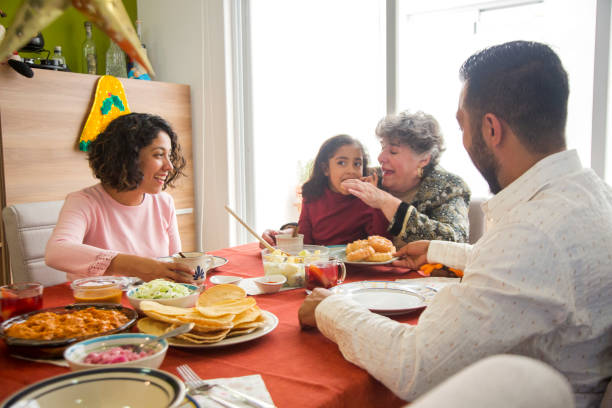 istock Mexican family, celebrating Christmas 1190425776