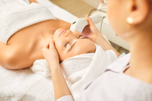 istock Hardware cosmetology. Cosmetology face procedure. 1190426244