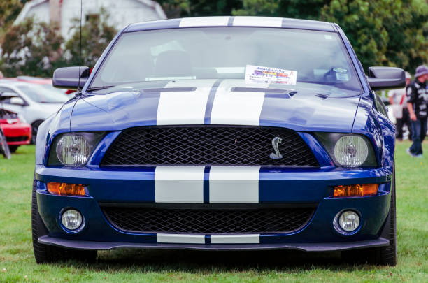 Kingston, Nova Scotia, Canada - August 24, 2019 : 2007 Ford Shelby Mustang GT 500 at Autos for Autism Show & Shine in Annapolis Valley region of Nova Scotia.