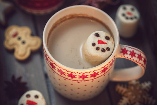 istock Hot Cocoa with marshmallows in a cozy Christmas atmosphere 1190430186