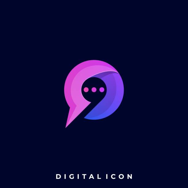 Digital Media Chat Colorful Illustration Vector Design Template Digital Media Chat Colorful Illustration Vector Design Template. Suitable for Creative Industry, Multimedia, entertainment, Educations, Shop, and any related business. name calling quotes stock illustrations