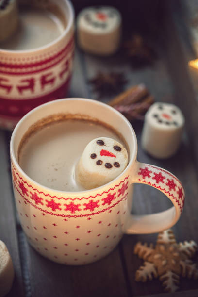 istock Hot Cocoa with marshmallows in a cozy Christmas atmosphere 1190430476