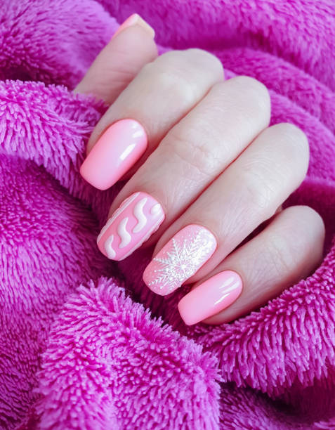 istock female hand beautiful stylish manicure sweater 1190431142