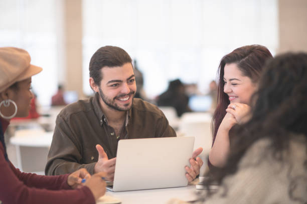 istock University Students Working on a Group Project stock photo 1190431182