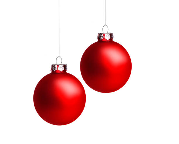 istock Red Christmas Ball cut out 1190435247