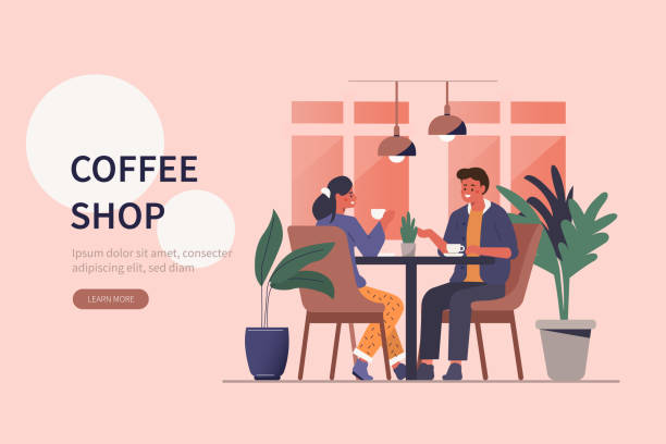 кафе - coffee shop illustrations stock illustrations