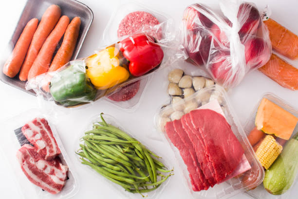 istock Different types of meat, vegetables and seafood 1190436643