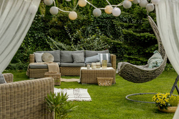 istock Pretty decorated garden 1190438851