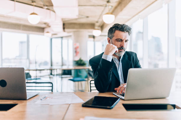 istock Businessman at the office 1190440212