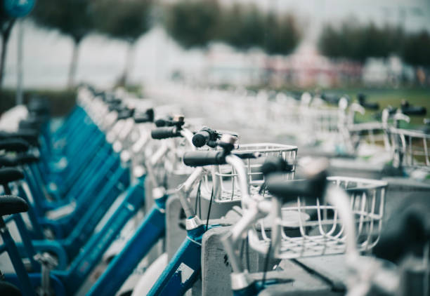 Rent of blue bikes in Turkey