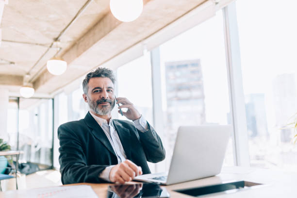 istock Businessman at the office 1190440347