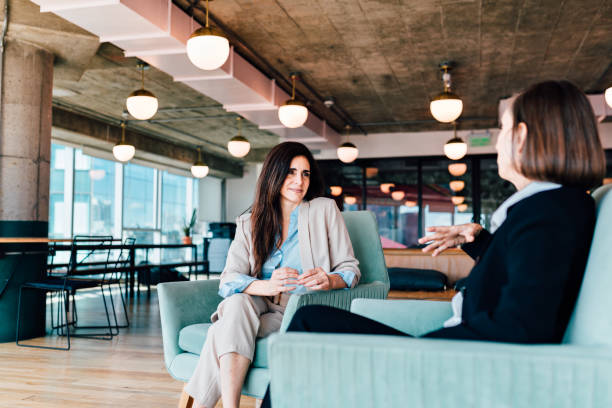 istock Two businesswomen having a meeting 1190440934