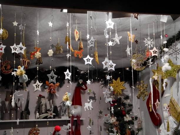 istock Angels and stars, Christmas decorations 1190442329