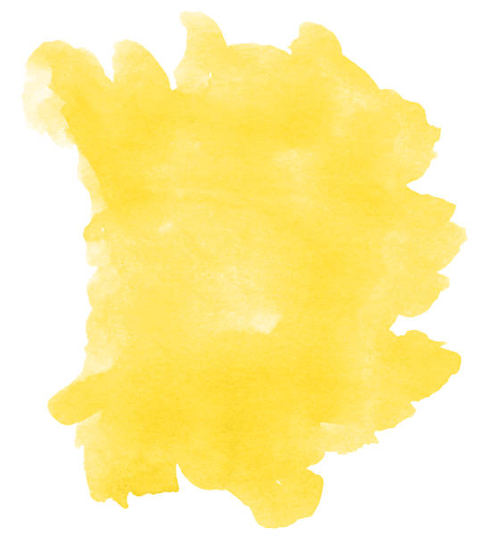 istock Yellow watercolor background. Hand painted abstract design. 1190444827