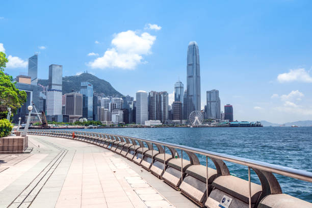 Central District - Hong Kong, Hong Kong, Hong Kong Island, Victoria Harbour - Hong Kong, Aerial View