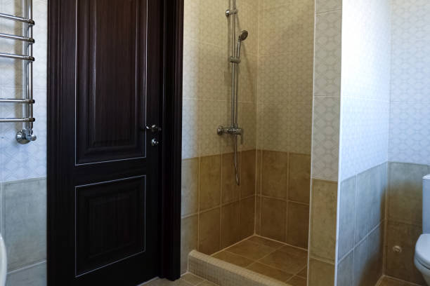 istock Interior of a bathroom in a new house. 1190446826