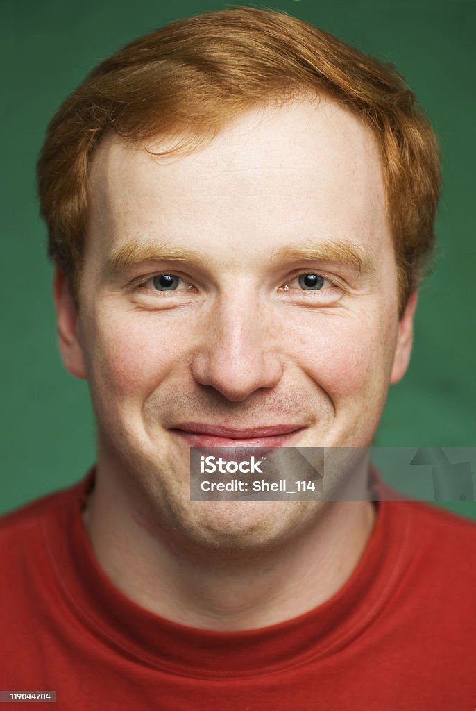 Retrato de homem em Fundo verde - Foto de stock de 30-34 Anos royalty-free