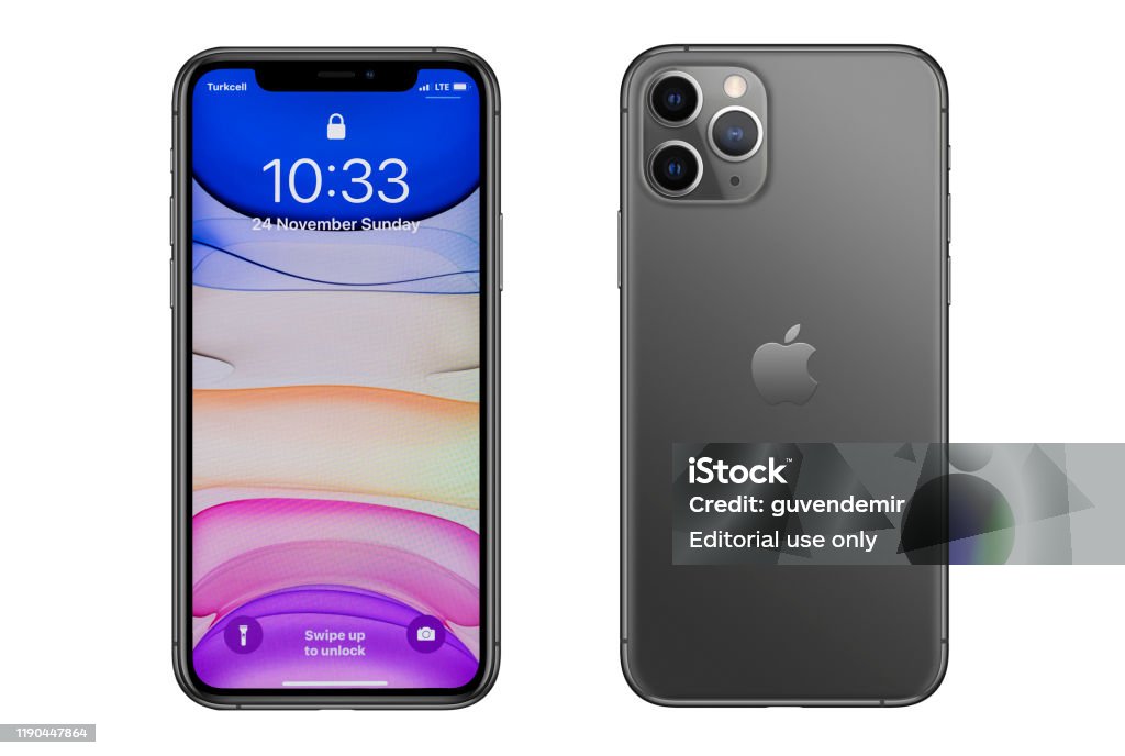 Apple Iphone 11 Pro Gray Smartphone Stock Photo - Download Image Now -  Iphone, Smart Phone, Device Screen - Istock