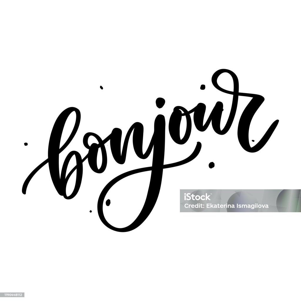 Vetores de Inscrição Bonjour Bom Dia Em Francês Cartão Com Caligrafia Projeto Desenhado À Mão Preto E Branco e mais imagens de Albânia - iStock Vetores de Inscrição Bonjour Bom Dia Em Francês Cartão Com Caligrafia Projeto Desenhado À Mão Preto E Branco e mais imagens de Albânia - iStock