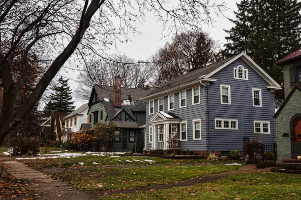 Homes in a quiet neighborhood