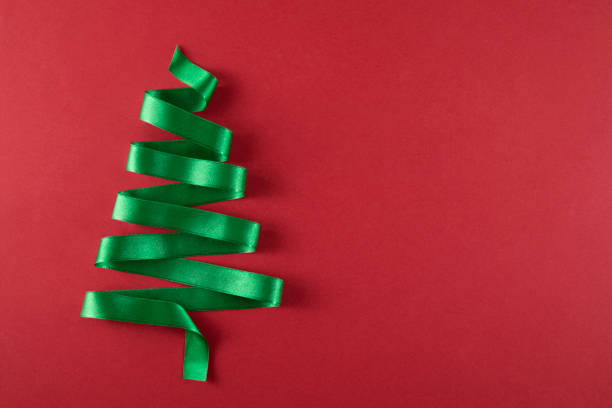 istock Christmas Tree Made of Ribbon 1190450062