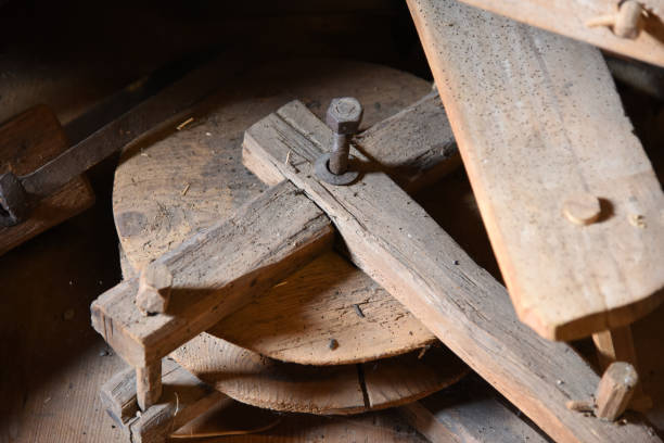 istock Antique wood wheel 1190450458