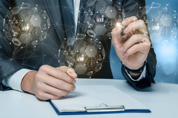 istock The concept of work in a global business network. 1190454171