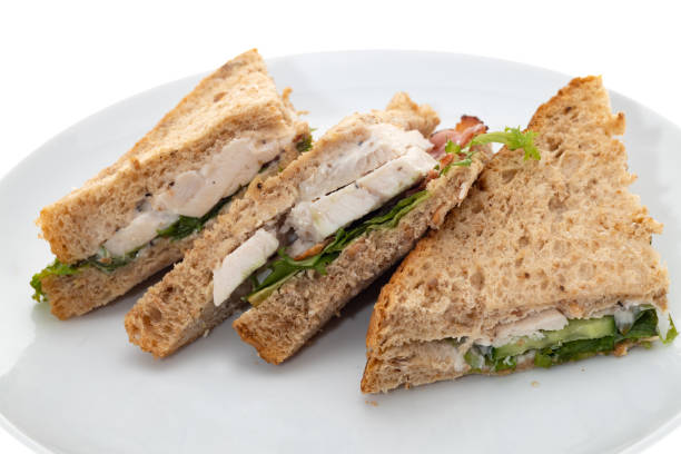 istock Chicken, bacon and salad sandwich 1190460650