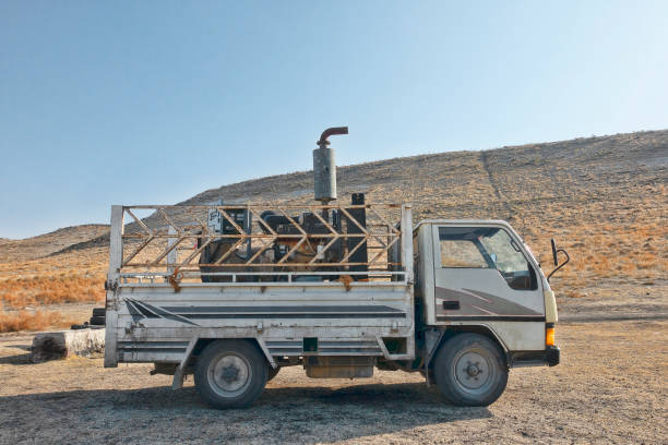 Standby generator. Industrial Power Diesel Generator Caravan. Backup Generator Power.