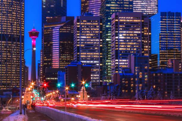 istock City Light Trails At Night 1190463037