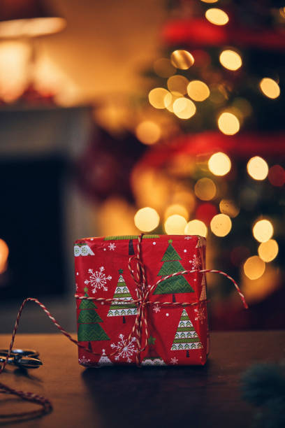 istock Christmas Presents and Holiday Lights 1190463640