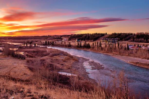 istock Morning Sunrise Over River 1190464219