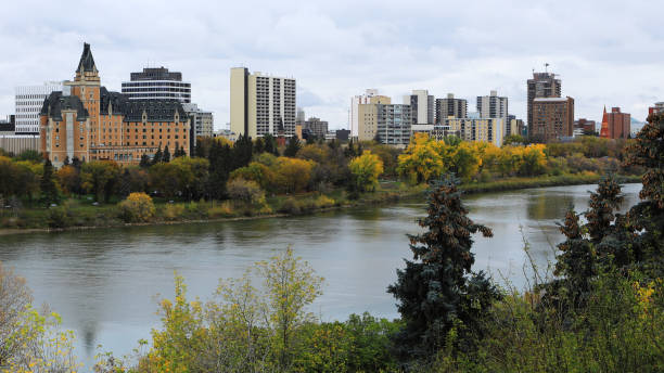 istock View of Saskatoon, Canada cityscape by river 1190464915