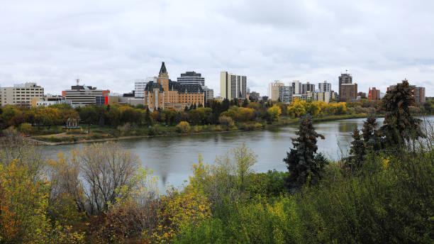 istock View of Saskatoon, Canada skyline by river 1190465644