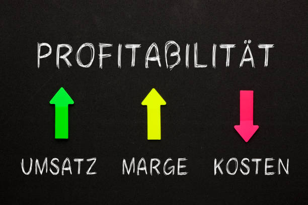 istock Profitability diagram in German 1190471339