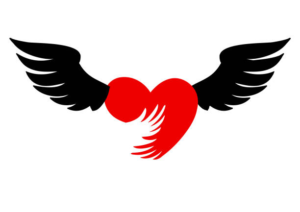 5,763 Background Of A A Heart With Wings Illustrations & Clip Art - iStock