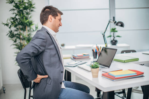 istock Businessman is having back pain 1190476901