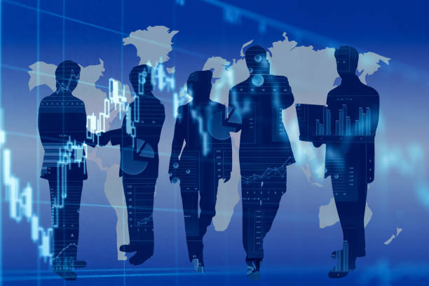 istock Financial graphs analysis and Businessman 1190477838