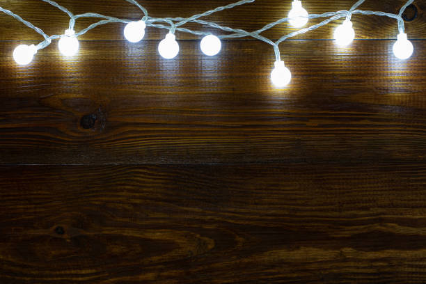 istock Christmas rustic background - vintage planked wood with copy space 1190482371