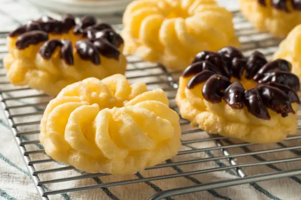 Homemade Sweet French Cruller Donuts Ready to Eat