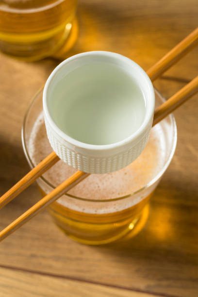 istock Alcoholic Japanese Sakebombs with Rice Wine 1190494768