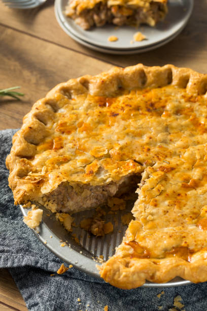 Homemade Candaian Tourtiere Meat Pie