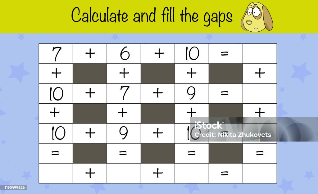 Math Puzzle Game Children Education Game Iq Test Brain Training Stock  Illustration - Download Image Now - iStock