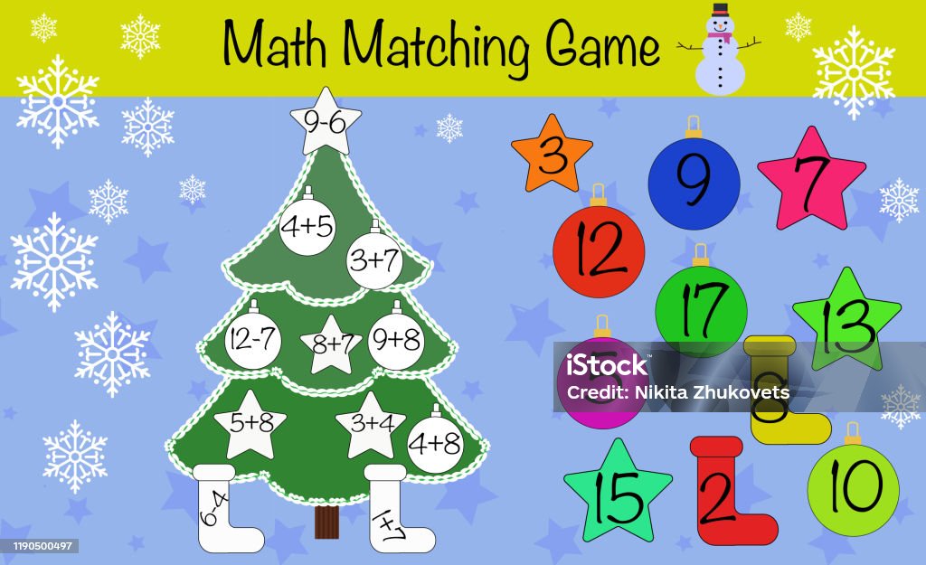 Math Question Game Math Puzzle Game Children Education Game Iq Test Brain Training Stock ...