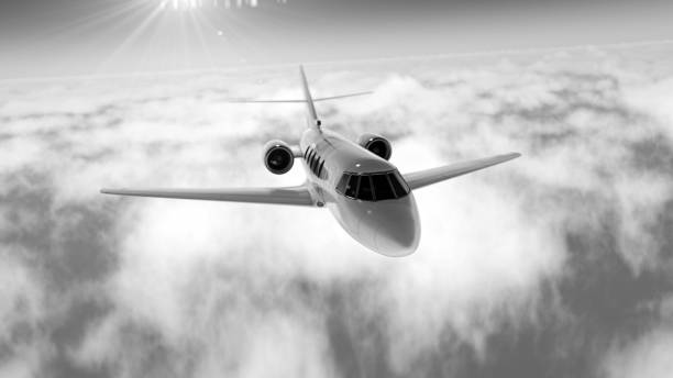 istock Airplane in the sky 1190501408