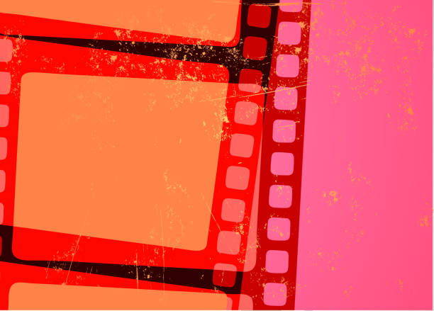 Grunge Abstract cinema background Vector illustration of retro Grunge Abstract cinema background film background stock illustrations