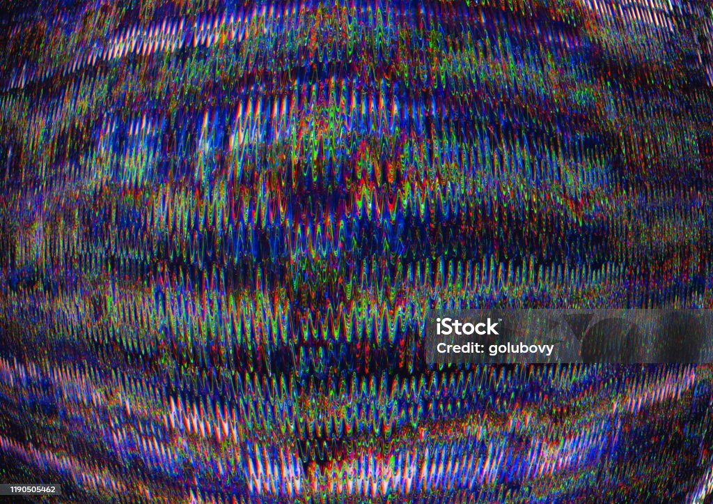 Distorted Error Screen Distorted Screen Glitch Error Purple Static Noise Stock Photo ...